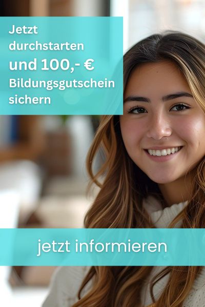 Bildungsgutschein im Wert von 100,-€ für Seminare, Lehrgänge und E-Learnings